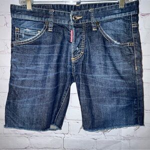 Dsquared cutoff jean‎ shorts size 46/8
